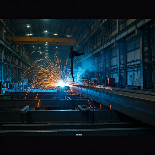 Steel fabrication work in the Pratleys workshop