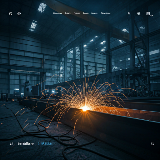 Industrial plant maintenance welding in a Pratleys engineering facility